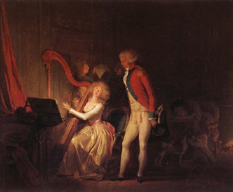 Louis-Leopold Boilly Le Concert inprovise ou le prix de l'harmonie oil painting image